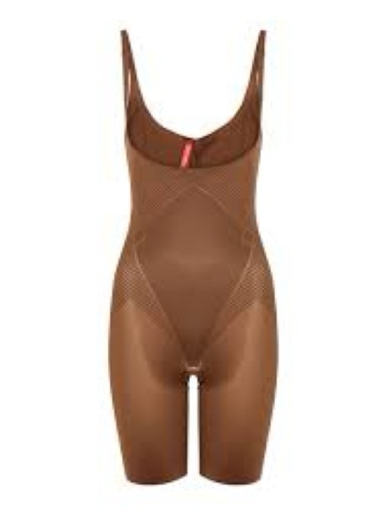 SPANX Other - NWT SPANX Chestnut  Brown Open Bust Midthigh Bodysuit Thinstincts2 2X